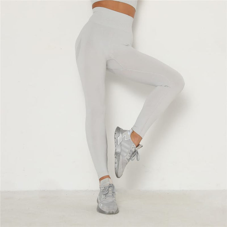 YOGALICIOUS Sz S LUX Leggings in Frosted Glass White Grey NWT New Athletic  Yoga